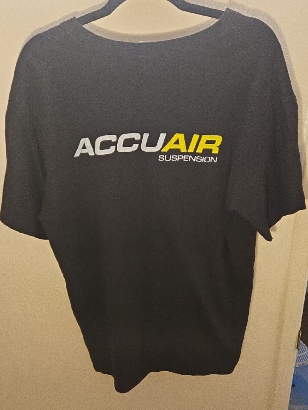 Gildan Black Short-Sleeve Tee with Yellow & White Chest Emblem - Picture 2 of 4
